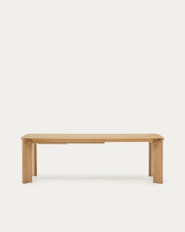 Jondal extendable table made of solid wood and oak veneer, 240 (320) cm x 100 cm FSC 100%