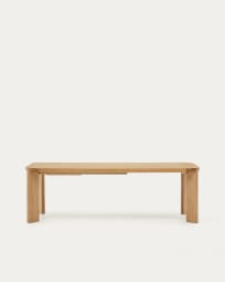 Table extensible Jondal en bois et placage de chêne FSC 100 % 240 (320) x 100 cm