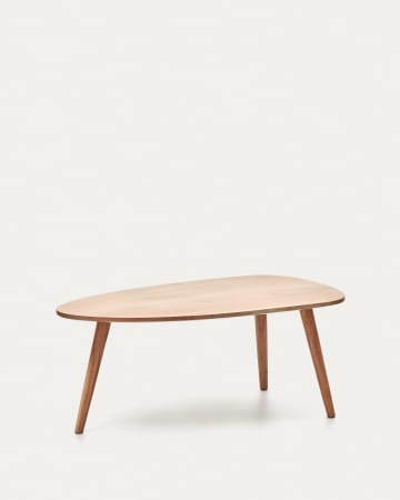 Tavolino Eluana in massello di acacia finitura naturale Ø 110 x 60 cm