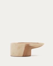 Table basse avec pied Mosi en bois de mungur Ø 90 x 50 cm