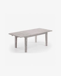 워즈 확장형 화이트 목재 확장 테이블 160(220) x 90cm