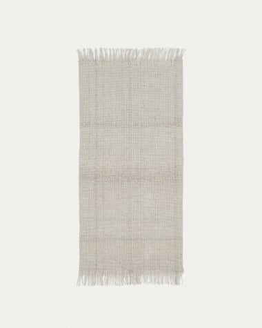 Fornells rug in wool and cotton, 70 x 140 cm