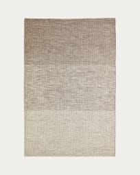 Bruin Malenka-vloerkleed van wol 200 x 300 cm