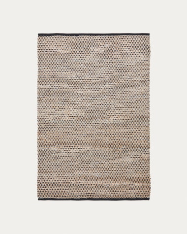 Larena multi-coloured wool and jute mix rug 160 x 230 cm
