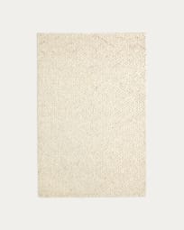 Tapis Miray en laine blanc 160 x 230 cm