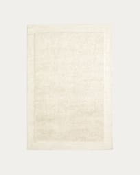 Wit Marely-vloerkleed van wol 160 x 230 cm