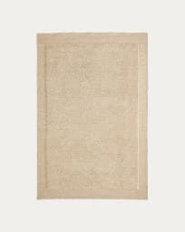 Marely beige wool rug 160 x 230 cm