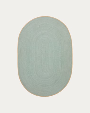 Groen tapijt Soller van 100% PET Ø 160 x 230 cm