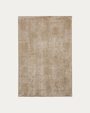 Tapete Susi de lã e viscose de bambu verde 160 x 230 cm