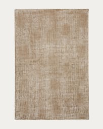 Alfombra Susi de lana y viscosa de bambú verde 200 x 300 cm
