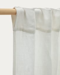 Malavella curtain, 100% lino in white, 140 x 270 cm