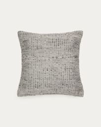 Κάλυμμα μαξιλαριού Almadraba, 100% PET, γκρι, 45x45εκ