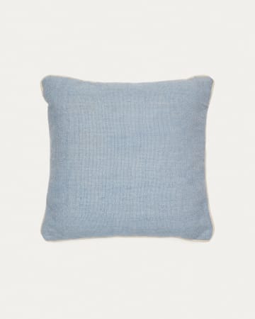 Sagulla 100% PET cushion cover in blue, 45 x 45 cm