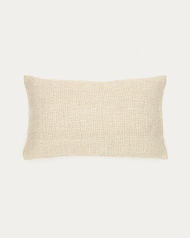 Menuda 100% PET cushion cover in beige, 30 x 50 cm