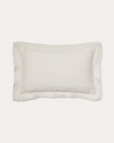 Capa de almofada Tenassa 100% PET branco 30 x 50 cm