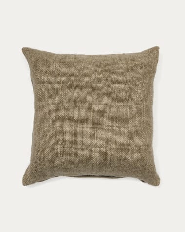 Silta green cushion cover linen and cotton 50 x 50 cm