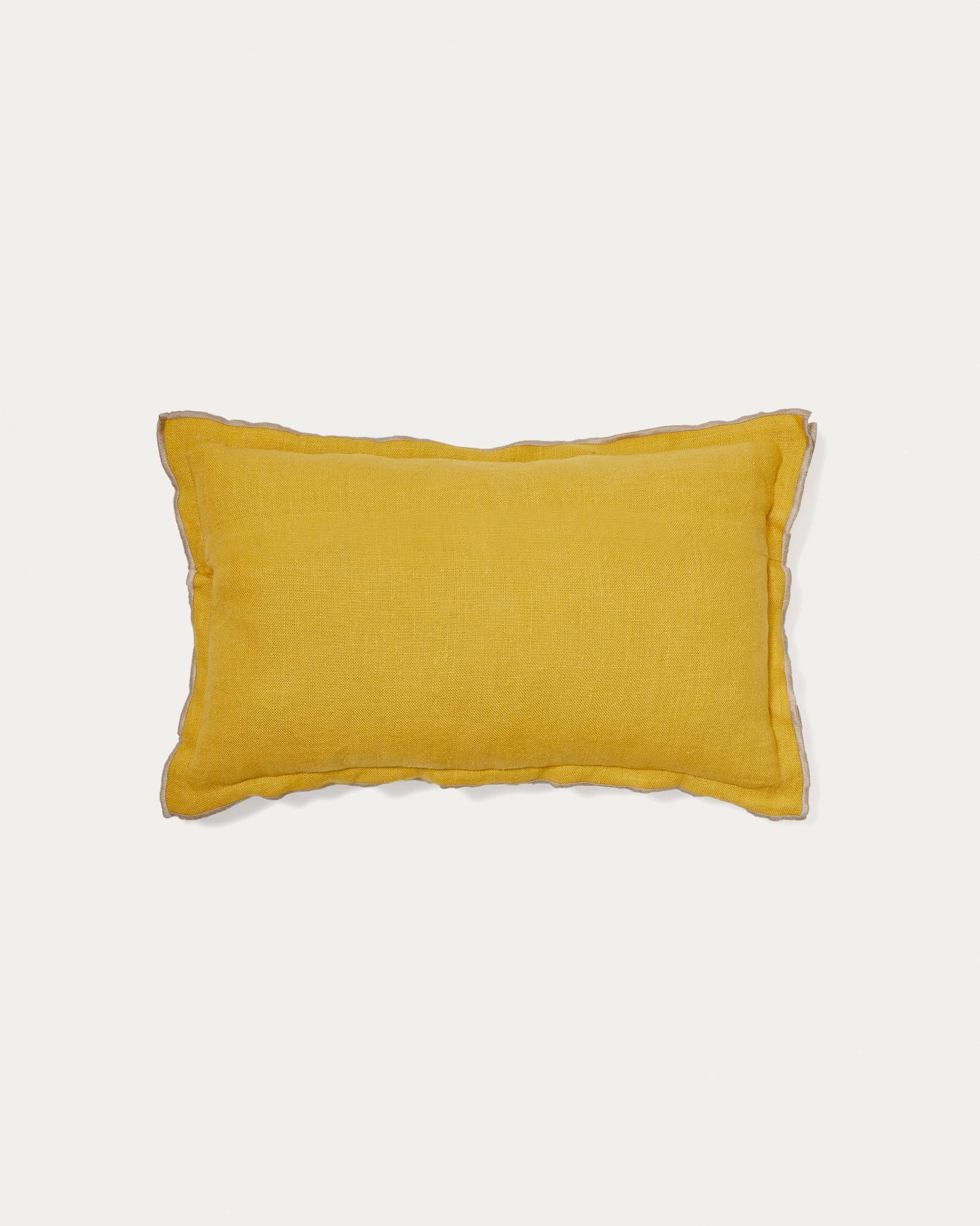 Mustard hotsell linen cushion