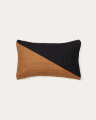 Saigua  cushion cover diagonal stripes black and brown 100% PET 30 x 50 cm