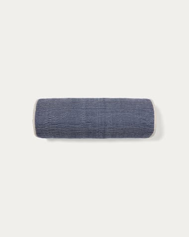 Capa de almofada Savina 100% PET azul 50 x 18 cm