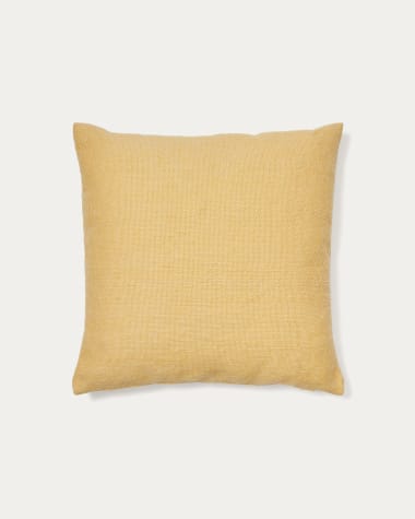 Rocal mustard cushion cover 100% PET 45 x 45 cm