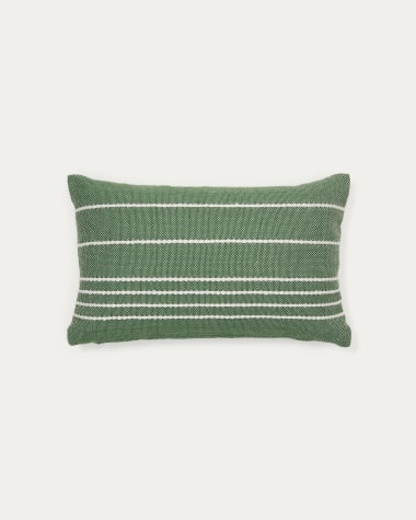 Polp green striped cushion cover 100% PET 30 x 50 cm
