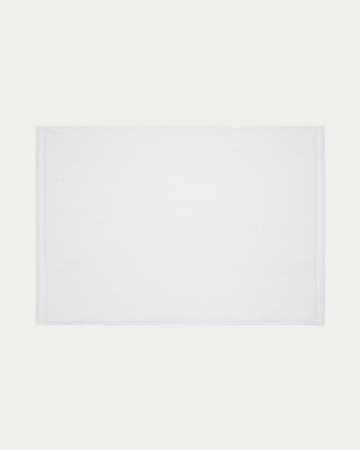 Yeni bath mat in 100% white cotton, 50 x 70 cm