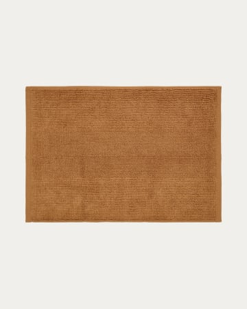 Yeni bath mat in 100% brown cotton, 50 x 70 cm