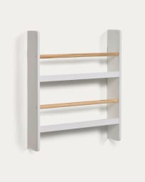 Gopi shelf unit in solid pine with natural and white finish 50 x 60 cm FSC MIX Credit