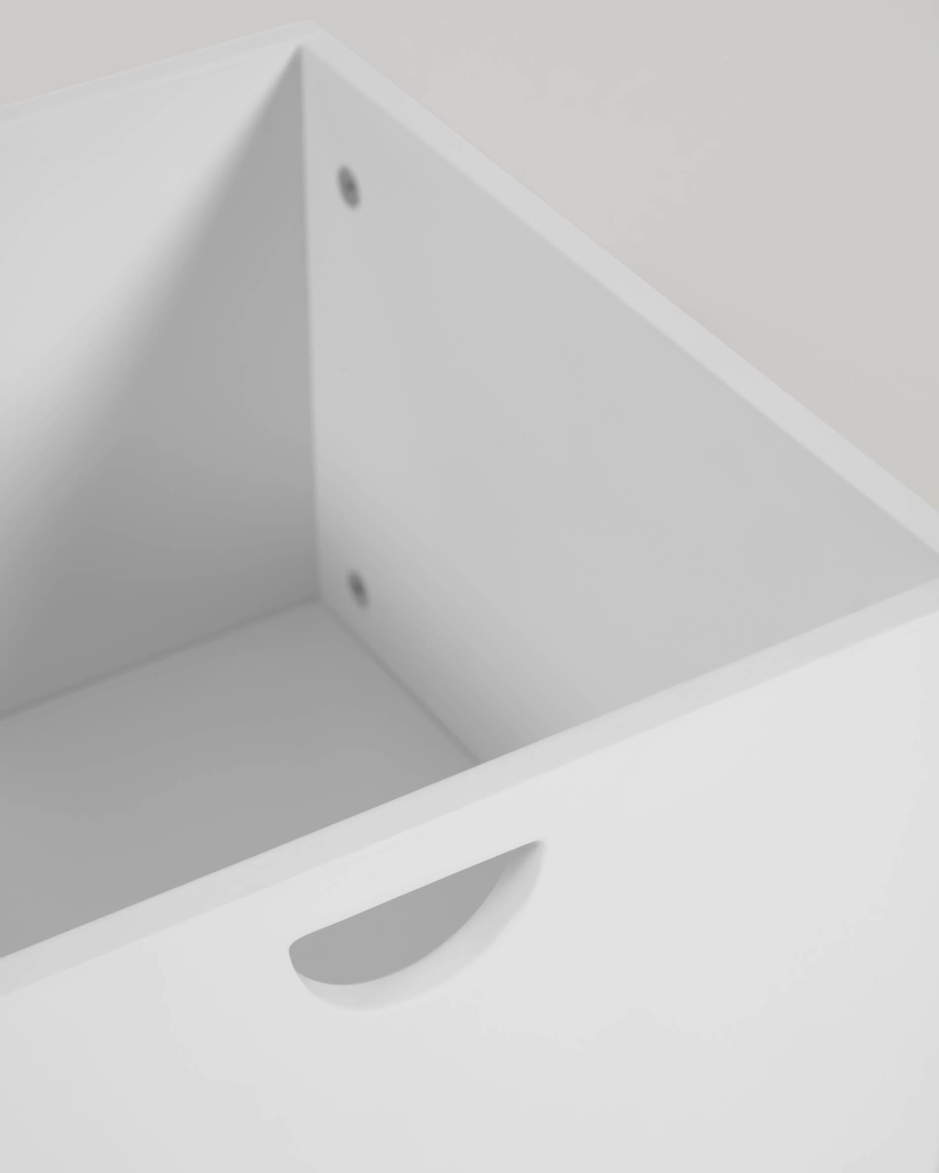 Mueble de almacenaje Nunila de MDF blanco 78 cm