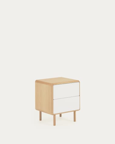Anielle solid and ash veneer bedside table 50 x 58,4 cm