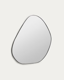 Miroir Anera en métal noir 84 x 108,5 cm