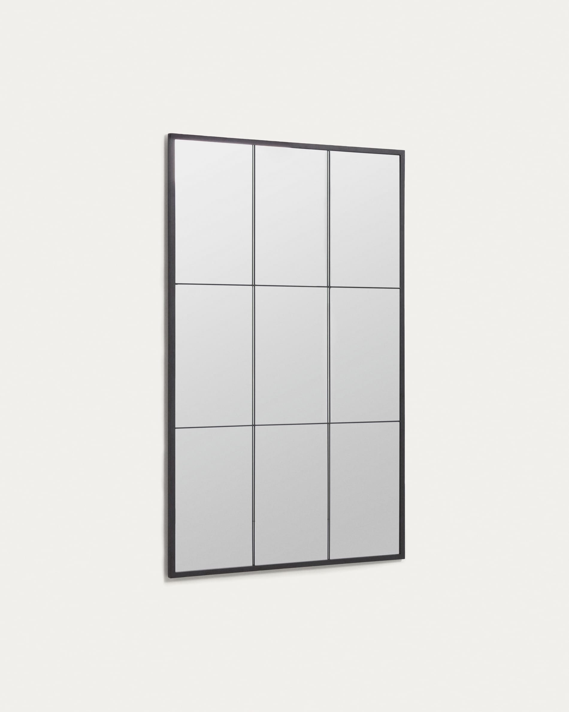 Miroir Ulrica en métal noir 100 x 160 cm | Kave Home