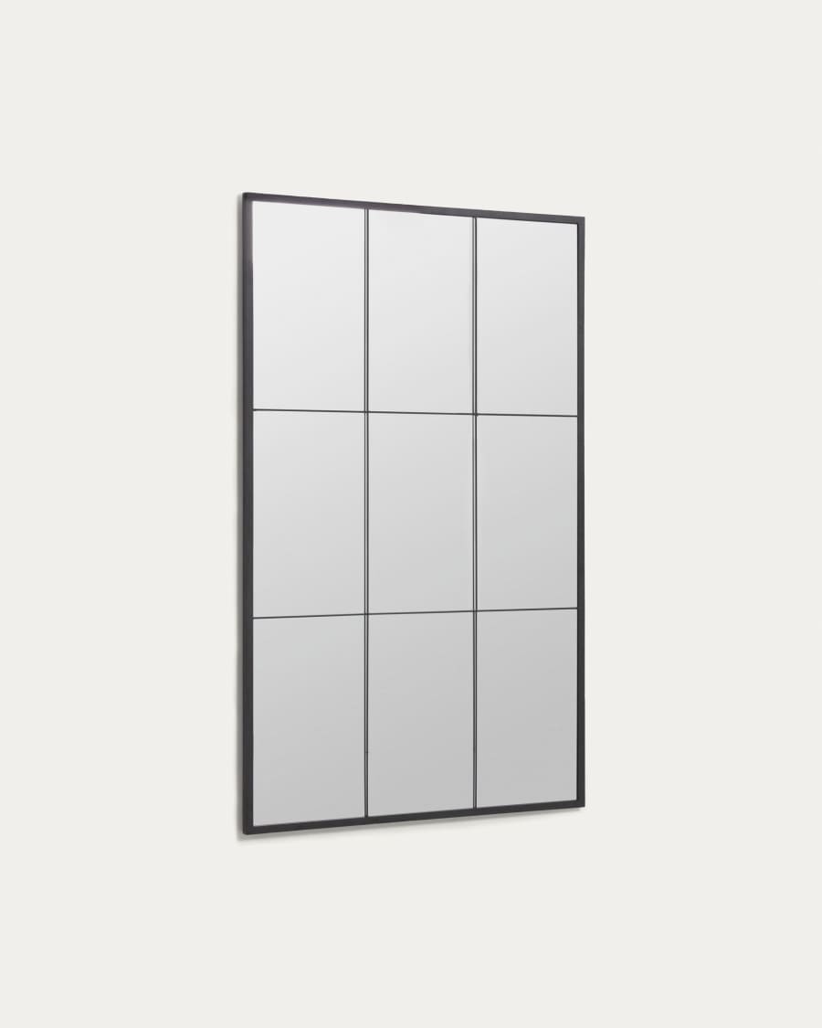 gedragen Vroeg kleermaker Ulrica staande spiegel in zwart metaal 100 x 160 cm | Kave Home