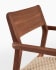 Καρέκλα Better, μασίφ ξύλο ακακίας σε φινίρισμα καρυδιάς και μπεζ σκοινί