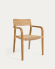 Καρέκλα Better, μασίφ ξύλο ακακίας και σκοινί στο χρώμα της φυσικό χάρτινο