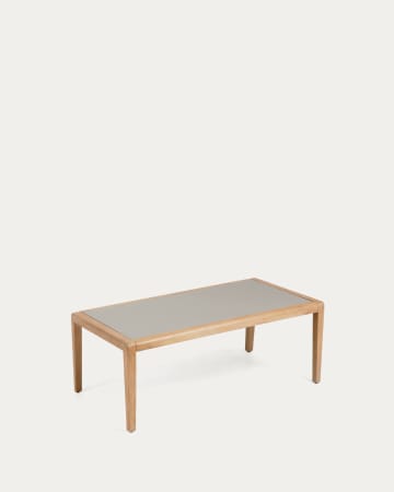 Table basse Better en polyciment et bois d'acacia massif 120 x 70 cm