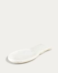 Cinderella spoon rest in white marble