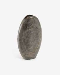 Jarrón grande Tovah de mármol gris 28 cm
