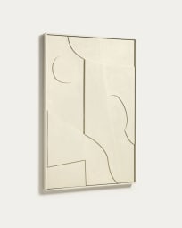 Tableau abstrait Talin beige 60 x 90 cm