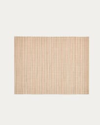 Tiziana set of 2 bamboo individual placemats with a natural brown finish
