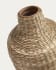 Umma large bamboo vase, with natural fibres and a natural finish