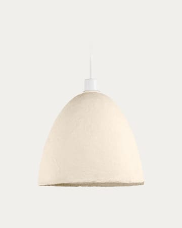 Klosz lampy sufitowej Cumbia z białej bawełny mache Ø 30 cm