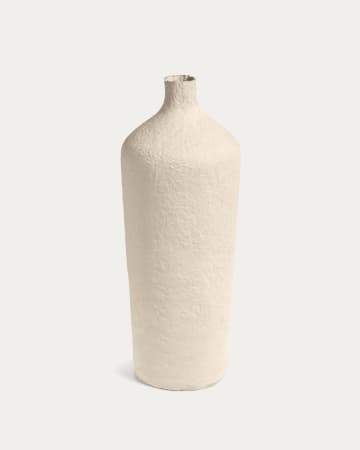 Vaso Candida in cotone maché beige 50 cm