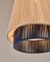 Yuvia cotton ceiling lamp with a beige, blue, and terracotta finish
