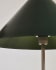 Lámpara de pie Valentine de metal con acabado pintado verde y beige