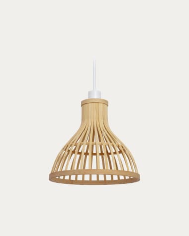 Nathaya bamboe plafondlampekap met een natuurlijke afwerking, Ø 30 cm