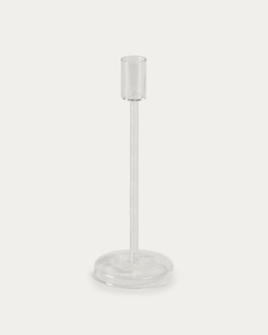 Zulma large candle holder made from transparent glass